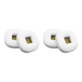 thumbnail image 2 of Ruiboury Coussinets d'Oreille Coussin en Cuir Écouteurs à Réduction de Bruit Coussins Casque Pièce de Réparation Remplacement pour Écouteurs Marshall Blanc 2 Ensembles, 2 of 6