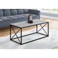 thumbnail image 3 of Monarch Specialties Coffee Table, Accent, Cocktail, Rectangular, Living Room, 40"l, Metal, Laminate, Grey, Black, Contemporary, Modern, 3 of 4