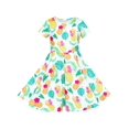 thumbnail image 1 of Sunny Fashion Robe d'Été Style Hawaïen Ananas pour Fille, Colorée, 8 Ans, 1 of 7