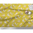 thumbnail image 3 of Soimoi polyester Crepe Fabric Dot,Star & Unicorn Animal Printed Fabric 1 Yard 52 Inch Wide, 3 of 3