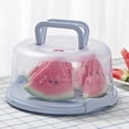 thumbnail image 3 of 2x Portable Cake & Cupcake Carrier / Storage Container - 9.84'' Dia., Translucent Dome - Great for Transporting Cakes, Cupcakes, Cookies, Pies, etc., 3 of 8