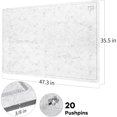 thumbnail image 4 of Large Bulletin Board Large Cork Board Alternative for Wall x es Felt Board Foldable Notice Board Pin Board Vision Board -, 4 of 7
