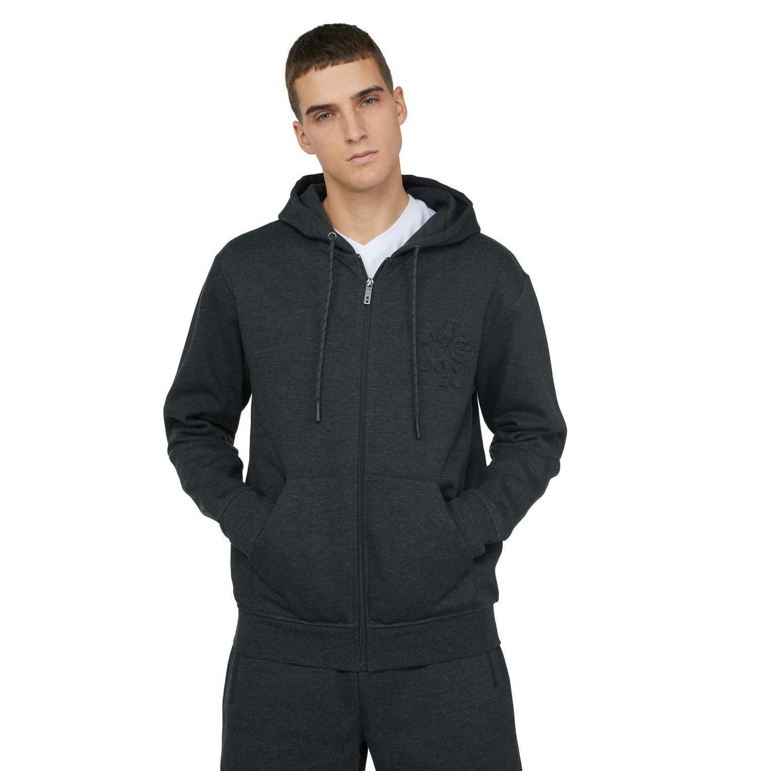 Sweat à capuche zippé en molleton MEXX pour hommes