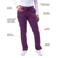 thumbnail image 4 of Adar Pro Sarraus pour Femmes - Pantalon de Sarrau de Yoga à Jambe Étroite, 4 of 8
