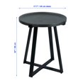 thumbnail image 2 of ITY International - Table d'Appoint Ronde en MDF, 17,7 Po x 22 Po, Noir, 2 of 3