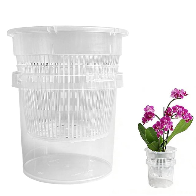 Pots Auto-Arrosants pour Plantes d'Intérieur avec Réservoir Profond et Grands Trous de Drainage pour Plantes et Fleurs d'Extérieur, Jardinière à Racines Nues