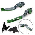 thumbnail image 1 of Adjustable Extendable Brake Clutch Lever for Trident 2022 Bobber 17-19 Tiger 800 Green, 1 of 10