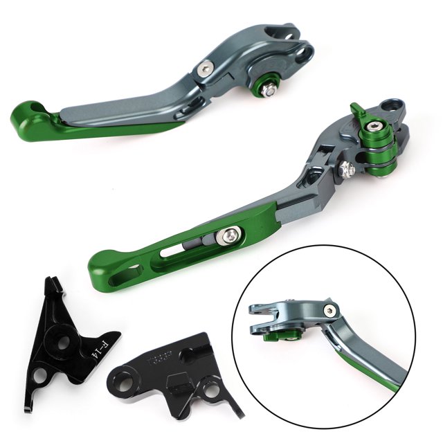 Adjustable Extendable Brake Clutch Lever for Trident 2022 Bobber 17-19 Tiger 800 Green