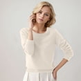 thumbnail image 1 of SHIXIAOO Women's Round Neck Pullover Sweater Solid Color Long Sleeves Raglan Sweater Dress Quarter Zip Sweater Pullover, 1 of 3