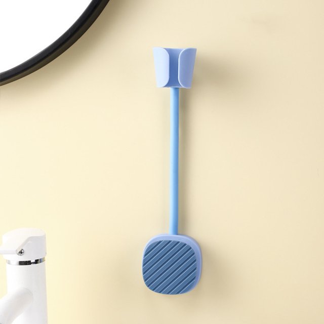 EGNMCR Support Mural pour Pomme de Douche et Séchoir à Cheveux, Équerre d'Angle, Support de Sèche-Cheveux Libérant Vos Mains