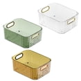 thumbnail image 2 of EGNMCR Closet Organizers and Storage, Luxury Desktop Storage Box New Bathroom Bathroom Kitchen Cosmetics Lipstick Sundries Classification Transparent Storage Basket desktop storage, 2 of 4