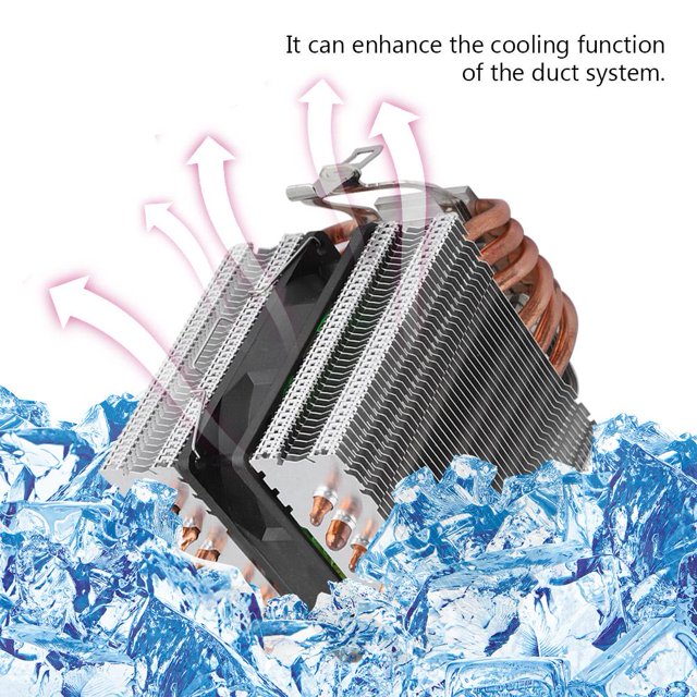 LAFGUR Ordinateur Ventilateur CPU Refroidisseur Radiateur 3 Broches Ventilateur Interface 48CFM CPU 22dBA CPU
