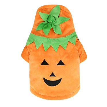 Dog Halloween Pumpkin Pet Small Puppies Cat Teddy Schnauzer Bichon Short Sleeve T-Shirt