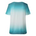 thumbnail image 5 of SMihono Hauts pour Femmes Été Décontracté Mode Féminine Impression Col Rond T-shirt Manches Courtes Ample Pull Blouse T-shirt Oversize pour Femmes 2023, 5 of 5