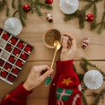 thumbnail image 4 of Stainless Steel Christmas Spoon Set - Festive Pendant Design, Dishwasher-Safe for Parties, Gifts, 4 of 9