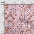 thumbnail image 1 of oneOone Viscose Chiffon Fabric Block & Geometric Ikat Decor Fabric Printed BTY 42 Inch Wide, 1 of 4