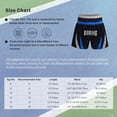 thumbnail image 4 of zdhoor Kids Boys Boxing Trunks Metallic Color Block Side Split Satin Shorts for Boxer Fighting Training Red&Gold 8, 4 of 4