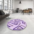 thumbnail image 4 of Ahgly Tapis Rectangulaire Lavable en Machine Intérieur Transitionnel Rose Pervenche, 2 Pieds x 3 Pieds, 4 of 7