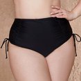 thumbnail image 1 of Charmo Womens Plus Size Drawstring Swim Shorts Ruched High Waisted Swimsuit Bottoms, 1 of 5