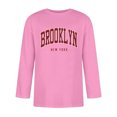 thumbnail image 3 of Oversized Tshirts for Men 3/4 Sleeve Comfortable Crewneck Graduated Color Fit Pink Classic Fall Tees Men size M, 3 of 4