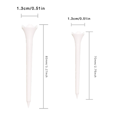 thumbnail image 2 of 100Pcs 83 mm Professional Tee System Plastic Golf Tee Maximizes Golfers' Teeing Performance Golf Accessories, 2 of 6
