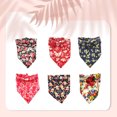 thumbnail image 2 of Foulard de Salive pour Animaux, Couche Simple, Tissu Réutilisable, Serviette de Cou Lavable, Bavoir Mode Imprimé, Type 2, 2 of 9