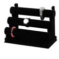 thumbnail image 3 of Jewelry Display Stand 3-tier Velvet Detachable Stand Bracelet Holder, 3 of 5