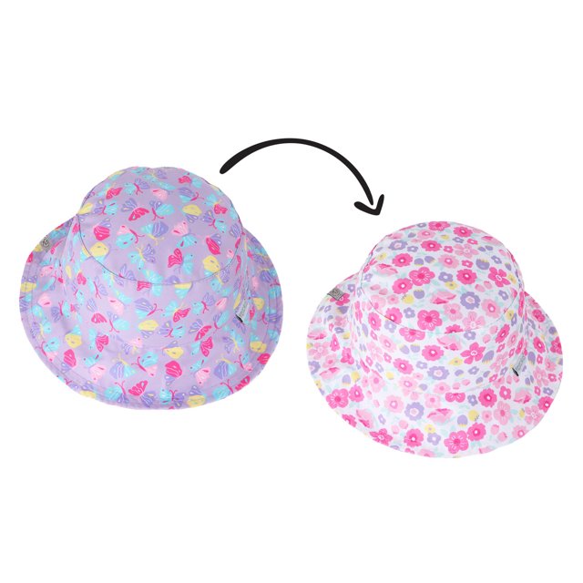 FlapJackKids - Chapeau de Soleil à Motifs - Papillon/floral TP (0-6 m)