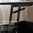 thumbnail image 4 of Fullfurnique Lift Top Coffee Table with Hidden Compartment & Open Shelf, Black, 4 of 7