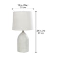 thumbnail image 4 of Lampe de table Mainstays en polyrésine de 24 po, 4 of 5