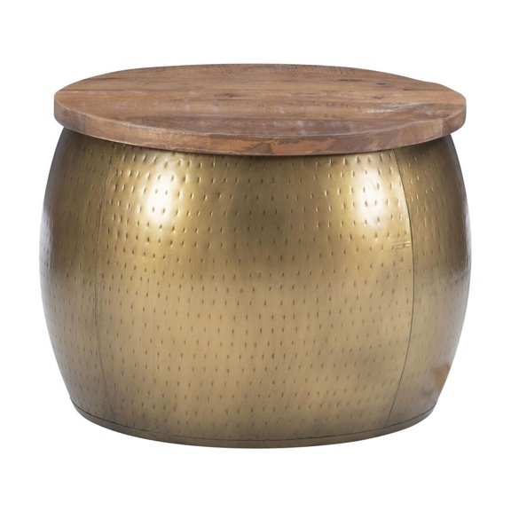 Rivera Drum with Storage, Gold