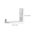 thumbnail image 2 of OUNONA 10Pack Fire Extinguisher Mounting Brackets L Shaped Iron Wall Mounting for General Users, 2 of 8
