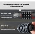 thumbnail image 3 of EGNMCR Bike Accessories Bicycle Lock Anti-Theft Universal Bicycle Lock Chain Lock Mountain Bike Lock bicycle lock, 3 of 4