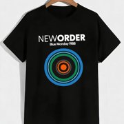 Men's New Order/Blue Monday 1988 Album Cover T-Shirt/Classic Music Theme Tee/Vintage Collectible for Concerts And Casual Wear (Unisex)