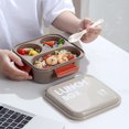 thumbnail image 2 of Tumotour Border Student Bento Box Children Sealed Fruit Box Salad Box Work Microwave Lunch Box Chopsticks Dip Container Cute Kids Bento Lunch Box, 2 of 6