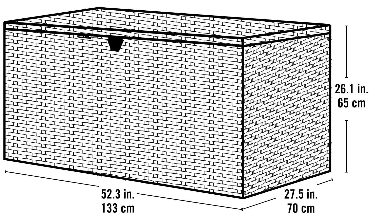 Contenant rangement Spacemaker®, Natté, Anthracite