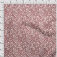 thumbnail image 4 of oneOone Jersey de Coton Rouge Foncé Tissu à Blocs Matière de Robe Tissu Imprimé Tissu au Mètre 58 Pouces de Large, 4 of 5