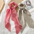 thumbnail image 2 of MesaSe Women Girl Bow Satin Ribbon Ponytail Scarf Hair Tie Rope Scrunchies Elastic Band, 2 of 11