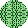 thumbnail image 1 of Ahgly Company Machine Washable Indoor Round Transitional Deep Emerald Green Area Rugs, 5' Round, 1 of 7