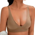 thumbnail image 1 of Timegard Womens Bras Adjustable Strap Wireless Deep V Neck Smoothing Full Support Comfort Everyday Bra, 1 of 6