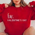 thumbnail image 4 of TIMIFIS Chandails à Col Rond pour Femmes Mode Mignon Imprimé Amour Chandail à Manches Longues Haut Décontracté Chandail à Cœur Chemises Valentines Day Tenue Femmes - Printemps/été, 4 of 4