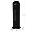 thumbnail image 3 of HOMCOM Compatible for HOMCOM Ceramic Tower Heater, 45° Oscillating Space Heater with Remote Control, Timer, Tip-Over & Overheat Protect, 750W/1500W, Black HOMCOM 820-255V81, 3 of 10