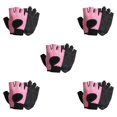 thumbnail image 3 of Wweixi 1 Pair Sports Gloves Portable Outdoor Cycling Breathable Shock Absorption Mitts Elastic Nonslip Riding Protection Mittens Pink L 5PCS, 3 of 6