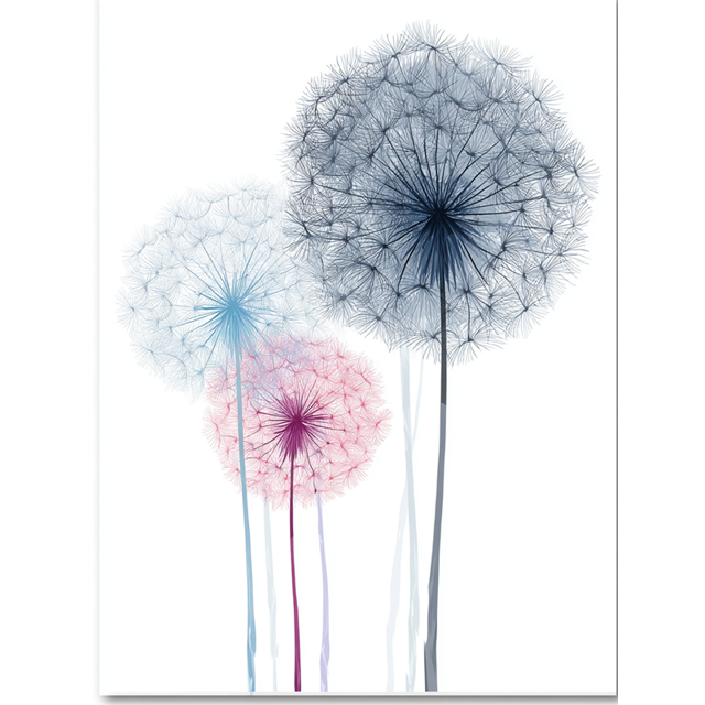 Toile Murale Pissenlit Art Mural 15,75 X 11,81 Pouces