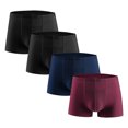 thumbnail image 1 of Dagugfen Boxers for Men 4pc Boxers Trunks Lightweight Breathable Comfy Support Seamless Underwear for Running Training, 1 of 2