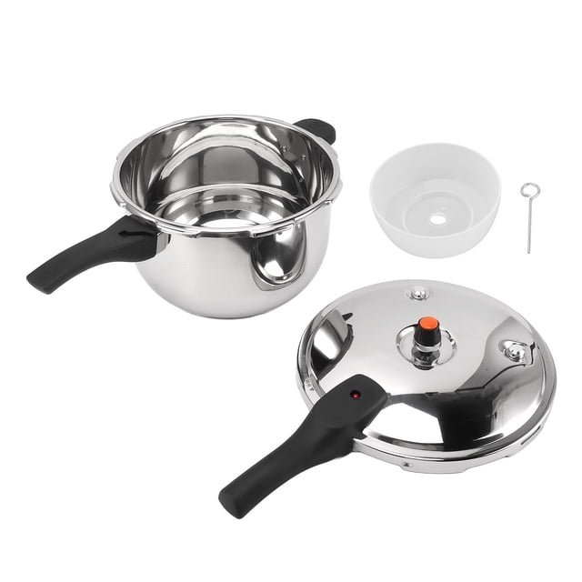 Stainless Steel Pressure Cooker, Security Handle Pressure Cooking Pot with Safety Valve, Stainless Steel Induction Suitable Pressure Pan For All Kinds Of Cooktops (12L)
