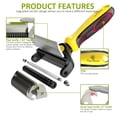 thumbnail image 3 of 2 in 1 Professional Grooming Rake for Cats & Dogs-Dematting Comb for Easy Mats & Tangles Removing,Hair Removal Cleaner for Pets(Lemon Yellow), 3 of 7