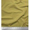 thumbnail image 1 of Soimoi Green polyester Crepe Fabric Geometrical Star Geometric Print Fabric by the Yard 42 Inch Wide, 1 of 5