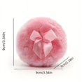 thumbnail image 4 of LOVEVER Long Plush Makeup Sponge  Glitter Puff  Glitter Round Bowknot Fivethemed Powder Puff, 4 of 7