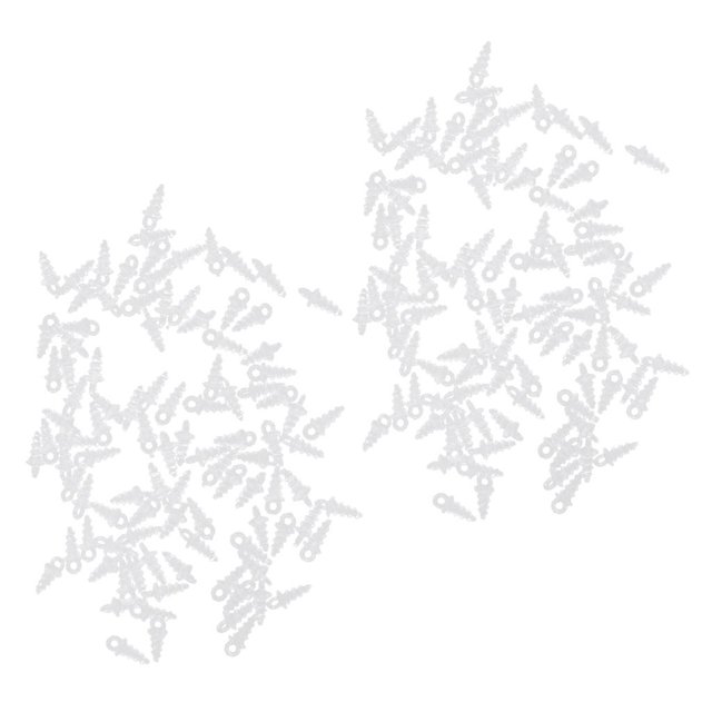 koolsoo 200 Pcs Vis d'Appât Vis d'Appât Chevilles Gréements Accessoire Transparent